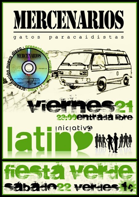 Presentación del disco Gatos paracaidistas de Mercenarios, en Latino - 2, Foto 2