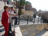 El Alcalde ha visitado esta mañana las obras de las siete calles del barrio de Santa María recientemente remodeladas