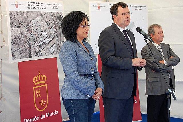 Ballesta coloca la primera piedra de una nueva rotonda en la carretera B-33 a su paso por Lorquí - 3, Foto 3