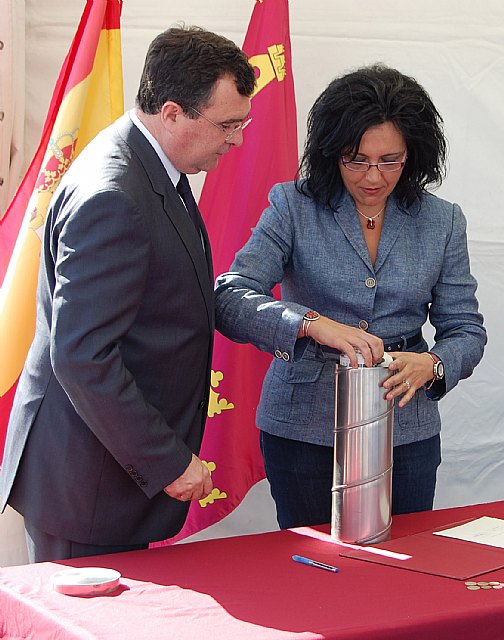 Ballesta coloca la primera piedra de una nueva rotonda en la carretera B-33 a su paso por Lorquí - 4, Foto 4