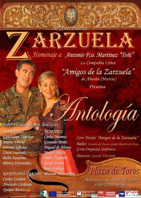 La Compañía Lírica Amigos de la Zarzuela presenta Antología - 1, Foto 1