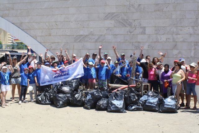 Cerca de 70 voluntarios extraen 1.413 kilos de basura del entorno de El Estacio y el fondo de el Mar Menor - 1, Foto 1