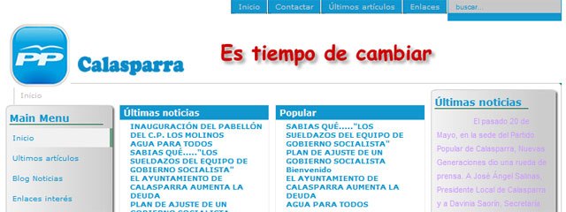 El Partido Popular de Calasparra presenta su nueva página web - 1, Foto 1