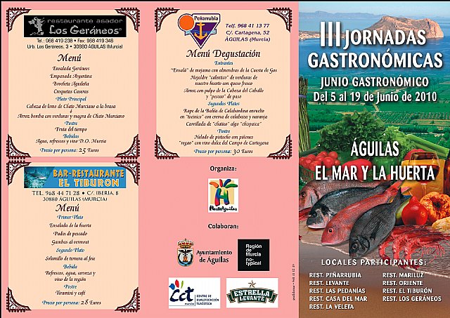 Presentadas las III Jornadas Gastronómicas «Águilas, el Mar y la Huerta» - 2, Foto 2