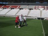 Puesta a punto del estadio Nueva Condomina para el partido España-Polonia