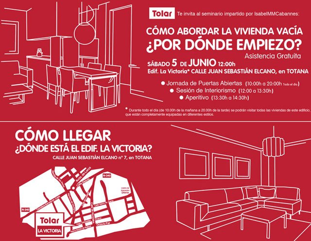 Tolar ofrece un seminario gratuito de interiorismo en Totana - 1, Foto 1