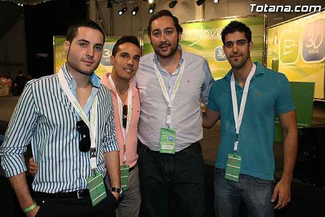 Miembros de NNGG de Totana asistieron a los actos del XXX Aniversario de Nuevas Generaciones de la Región de Murcia, Foto 3