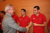 Valcrcel recibe a ElPozo Murcia Turstica tras proclamarse por quinta vez campen de la Liga de Ftbol Sala