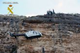Los Servicios de Montaña y Aéreo de la Guardia Civil realizan un simulacro de rescate en la Región de Murcia