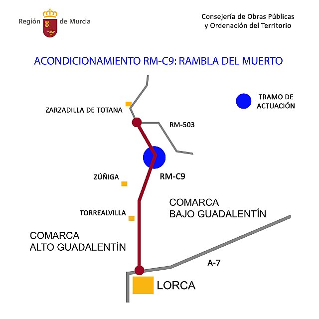 Obras Públicas licita las obras de mejora en el entorno de la Rambla del Muerto de Lorca - 1, Foto 1
