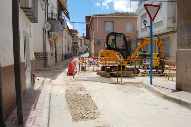 Arrancan las obras de reforma de las calles Reloj y Mayor de Lorquí - 1, Foto 1