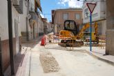 Arrancan las obras de reforma de las calles Reloj y Mayor de Lorqu