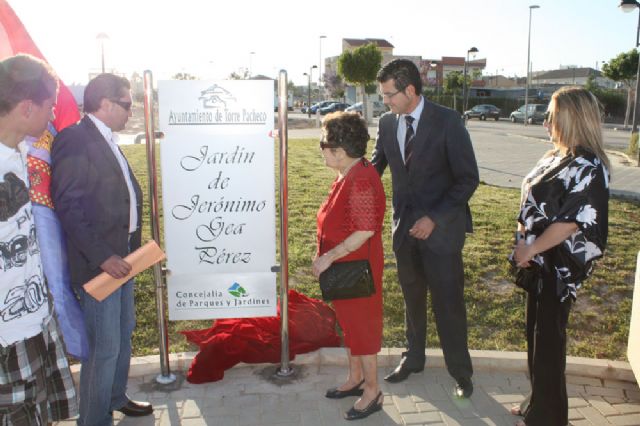 Inaugurado un jardín en Torre-Pacheco en homenaje a Jerónimo Gea Pérez - 3, Foto 3