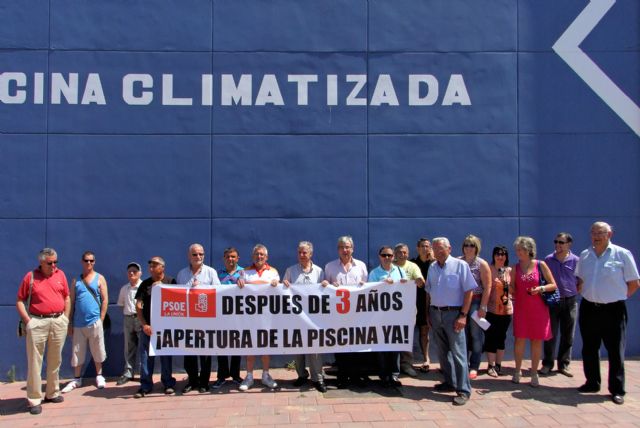 El PSOE de La Unión exige la inmediata apertura de la piscina - 1, Foto 1