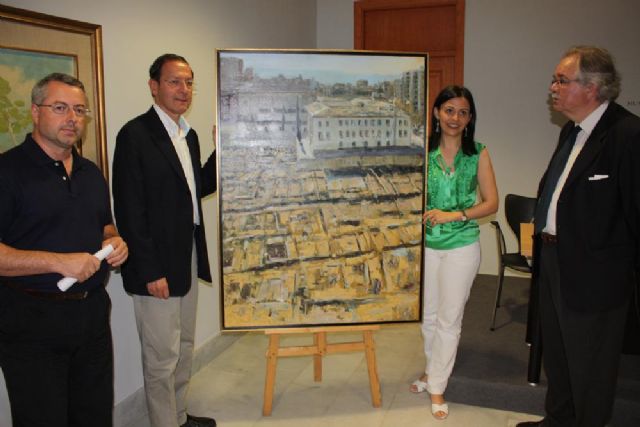 Antonio Sánchez cede al patrimonio de la ciudad su lienzo sobre el Arrabal de la Arrixaca Nueva - 1, Foto 1