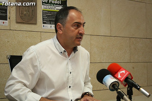 El II Torneo de Pádel “Fiestas de Santiago de Totana” se celebrará los días 3 y 10 de Julio en las pistas de la Ciudad Deportiva “Sierra Espuña”, Foto 1