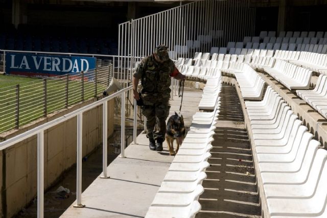 La Unidad Canina de Policía Naval hace prácticas en el Cartagonova - 3, Foto 3
