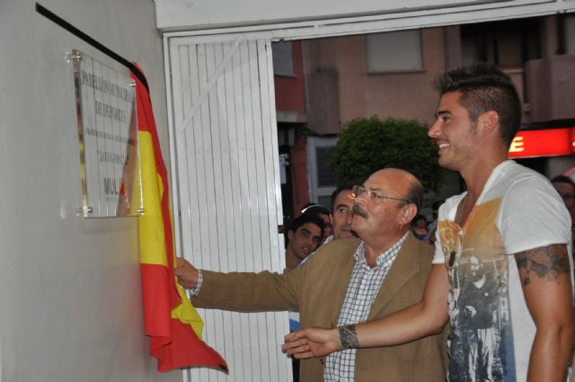 El Pabellón de la Gran Vía pasa a denominarse Javi García en honor a este futbolista muleño - 1, Foto 1