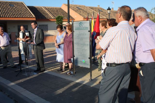 Inaugurado un jardín en Torre-Pacheco en homenaje a José Marin Soto - 3, Foto 3