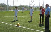 Los caravaqueños disfrutan desde hoy del primer campo de fútbol 7 del municipio