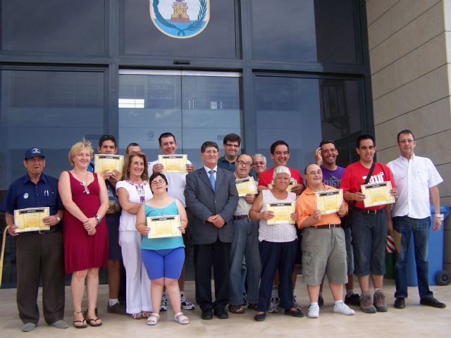 El alcalde de Águilas clausura las X Jornadas de Educación Vial del centro ocupacional Urci - 1, Foto 1