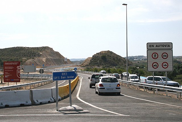 Los cinco últimos kilómetros de la autovía Zeneta-San Javier se abren al tráfico con el inicio de la operación salida - 2, Foto 2