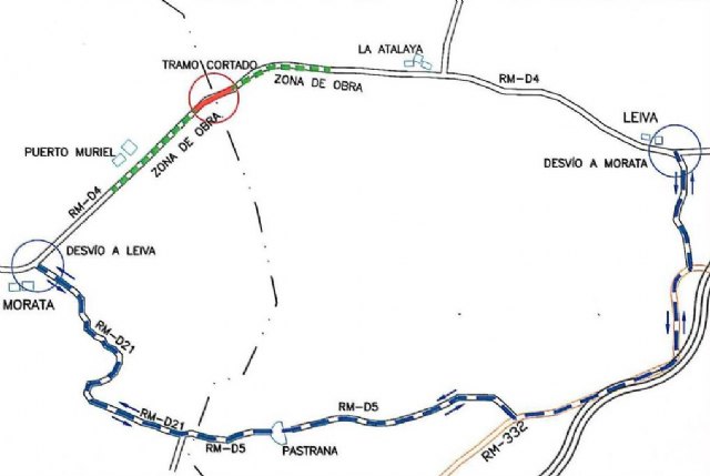 Cortan al tráfico dos kilómetros de la carretera Lorca-Mazarrón para agilizar la eliminación de dos puntos negros - 2, Foto 2