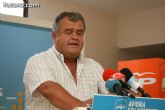 Juan Pagán anunció en rueda de prensa la retirada de su candidatura al congreso del PP de Totana