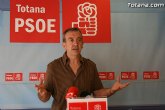 El PSOE propone un gobierno de conciliación presidido por el PP para sacar a Totana de la crisis