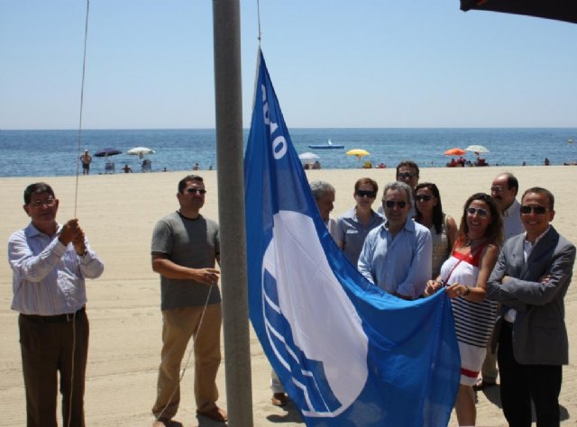 Ocho banderas azules ondean este verano en las playas y el puerto deportivo de Águilas - 1, Foto 1