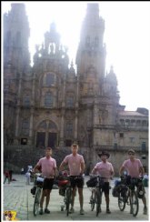 Cuatro policias completan la ruta Abarn-Santiago de Compostela
