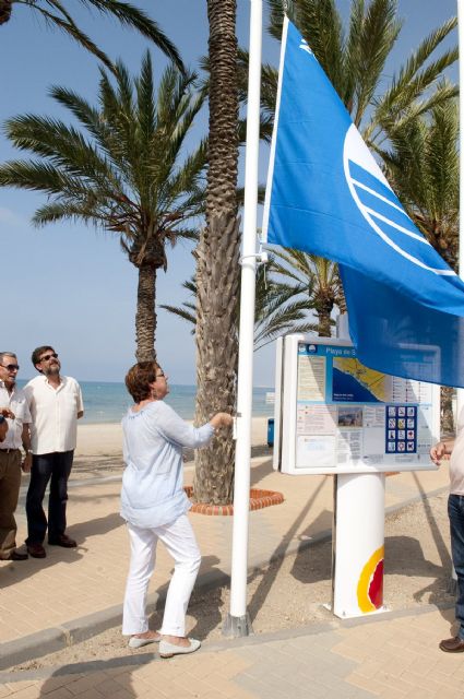 La playa de San Ginés recupera su bandera azul tras la construcción de la depuradora - 3, Foto 3