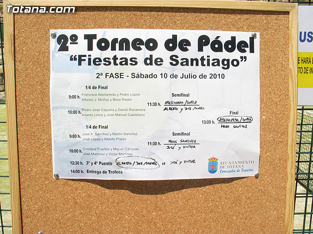 Un total de 24 parejas han participado en el II torneo de pdel 