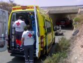 Intensa jornada de trabajo para el Equipo de Primera Intervencin de Cruz Roja adscrito al Plan Copla 2010 del Ayuntamiento de guilas
