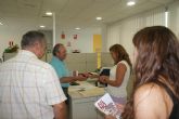 UGT y CCOO visitan San Javier dentro de la campaña informativa y de movilizaciones previa a la Huelga General del prximo 29 de septiembre