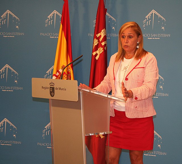 La portavoz del Gobierno regional, María Pedro Reverte, informó en rueda de prensa de los asuntos acordados por el Consejo de Gobierno, Foto 1