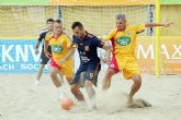 España cae ante Rumania en la ultima jornada de la Liga Europea Futbol Playa
