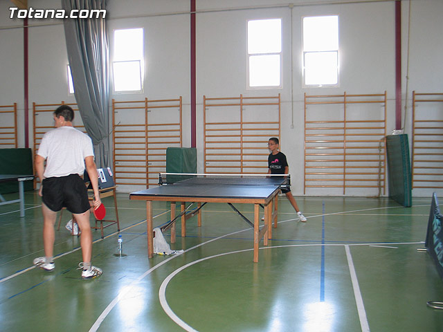 II Torneo de tenis de mesa Fiestas de Santiago - 1