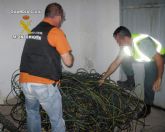 La Guardia Civil detiene a dos personas in fraganti por la sustraccin de cableado elctrico en Librilla