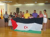 Autoridades municipales reciben a los siete niños saharauis y a las familias totaneras que los acogen durante los meses de julio y agosto