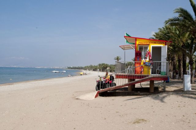 Cartagena logra una nueva Q de calidad en la playa de San Ginés - 1, Foto 1