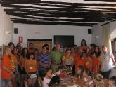Jvenes españoles, alemanes y franceses organizan actividades socioculturales en la diputacin lorquina de Coy