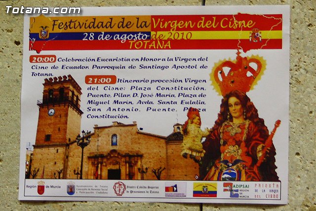 Las actividades litúrgicas y culturales organizadas con motivo de la festividad de la Virgen del Cisne se celebrarán el sábado 28 de agosto, Foto 1