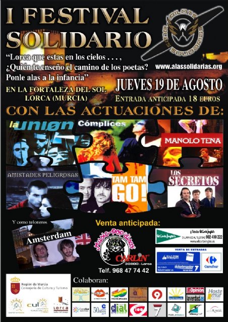 El Festival Solidario 'Alas por la infancia' de Lorca contará con la actuación de Cómplices o Los Secretos - 3, Foto 3