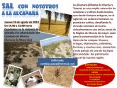 Excursión a La Alcanara (Saladares Guadalentín), jueves 26 de agosto (19:00h.)