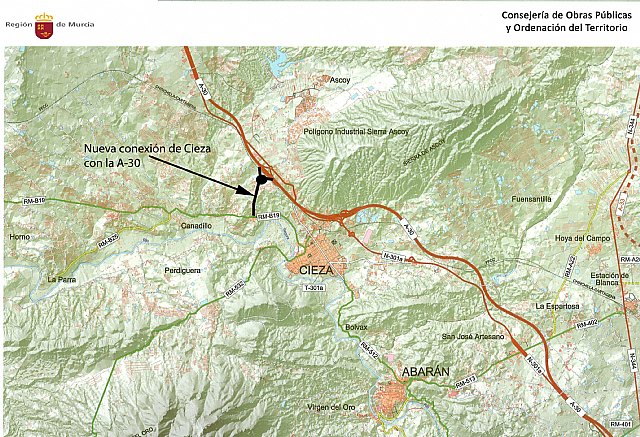 La Comunidad invierte más de tres millones en la nueva conexión de Cieza con la A-30 - 1, Foto 1