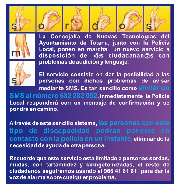 El ayuntamiento implanta el servicio `SOS SMS´, Foto 2