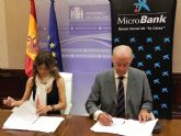 Firma con MicroBank del convenio de microcrditos para fomentar la actividad productiva y empresarial, y la creacin de empleo femenino