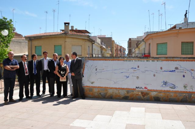Inaugurado el gran mural homenaje a los municipios que atraviesa el río Mula - 1, Foto 1