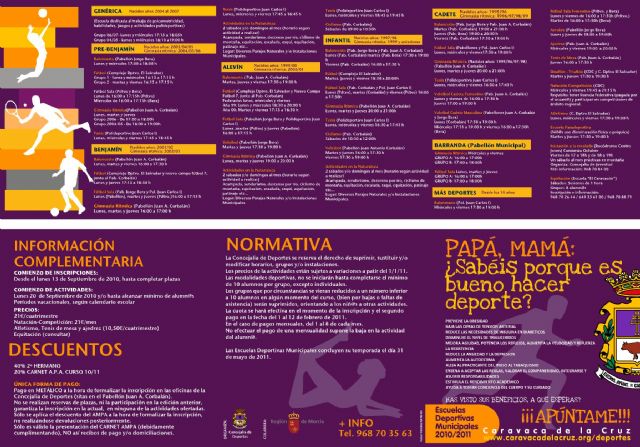 La Concejalía de Deportes programa una veintena de modalidades en las Escuelas Deportivas Municipales - 2, Foto 2